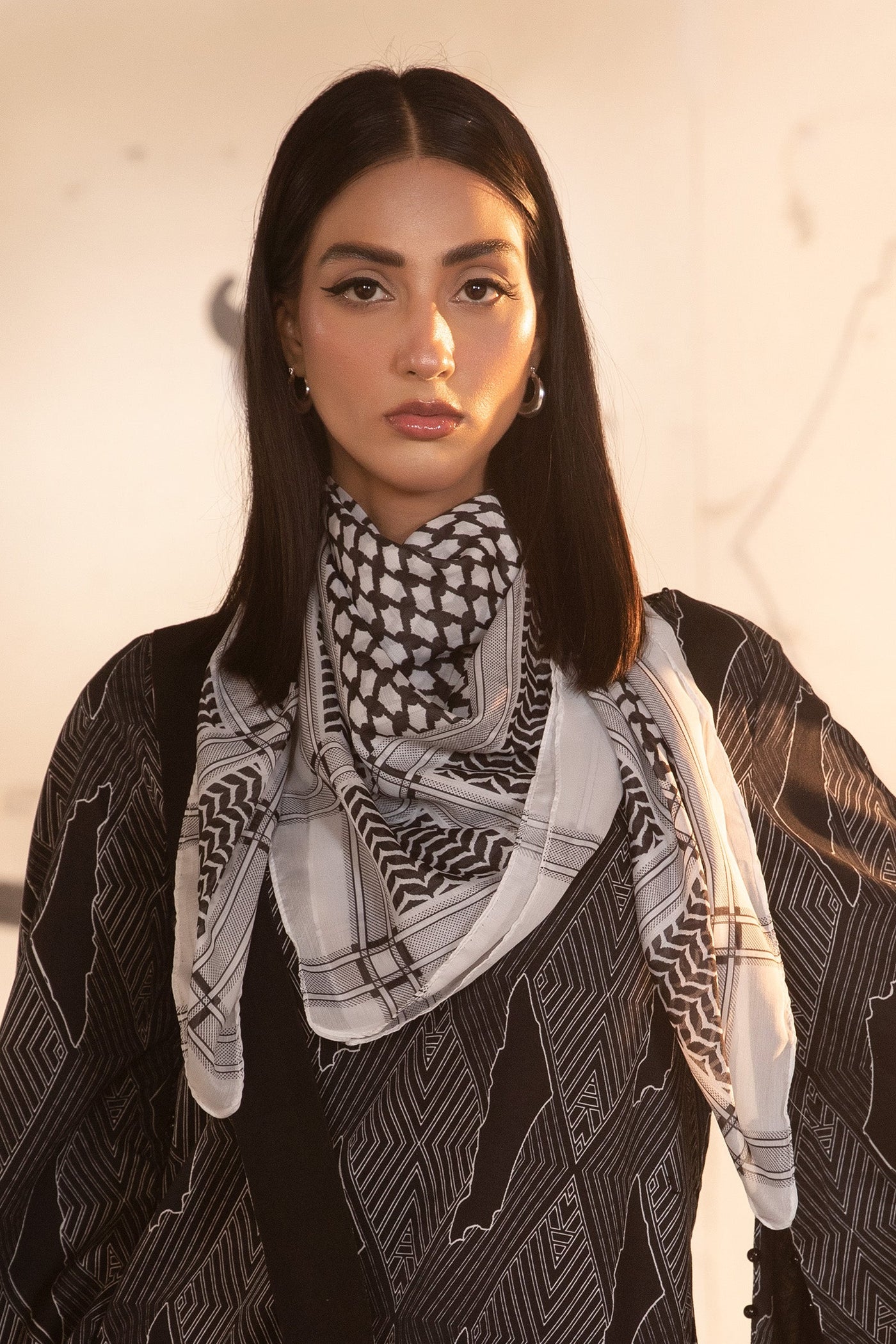 Printed Keffiyeh Scarf | PS-PF24-16