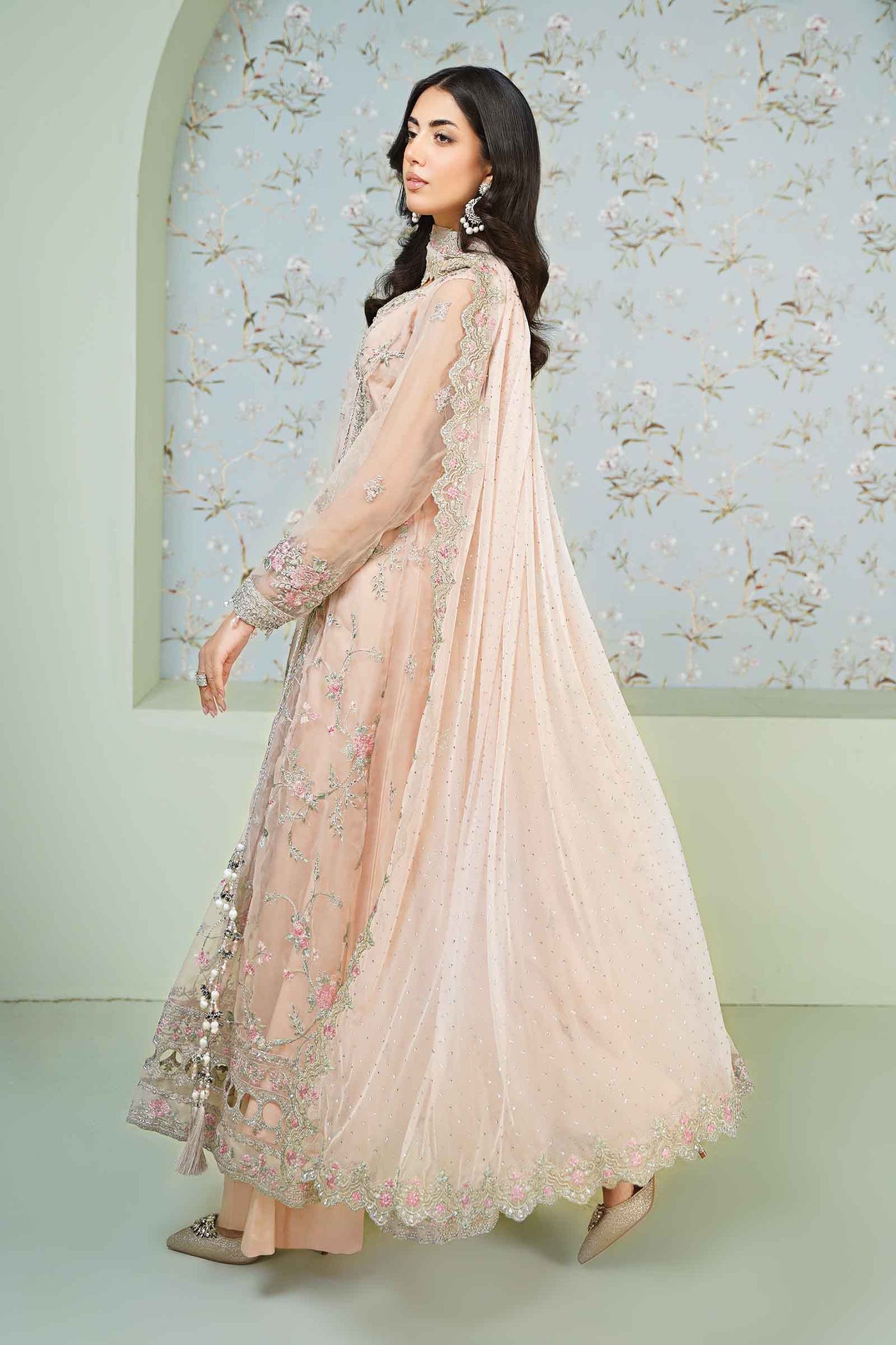 3 Piece Embroidered Organza Suit | SF-EA24-20