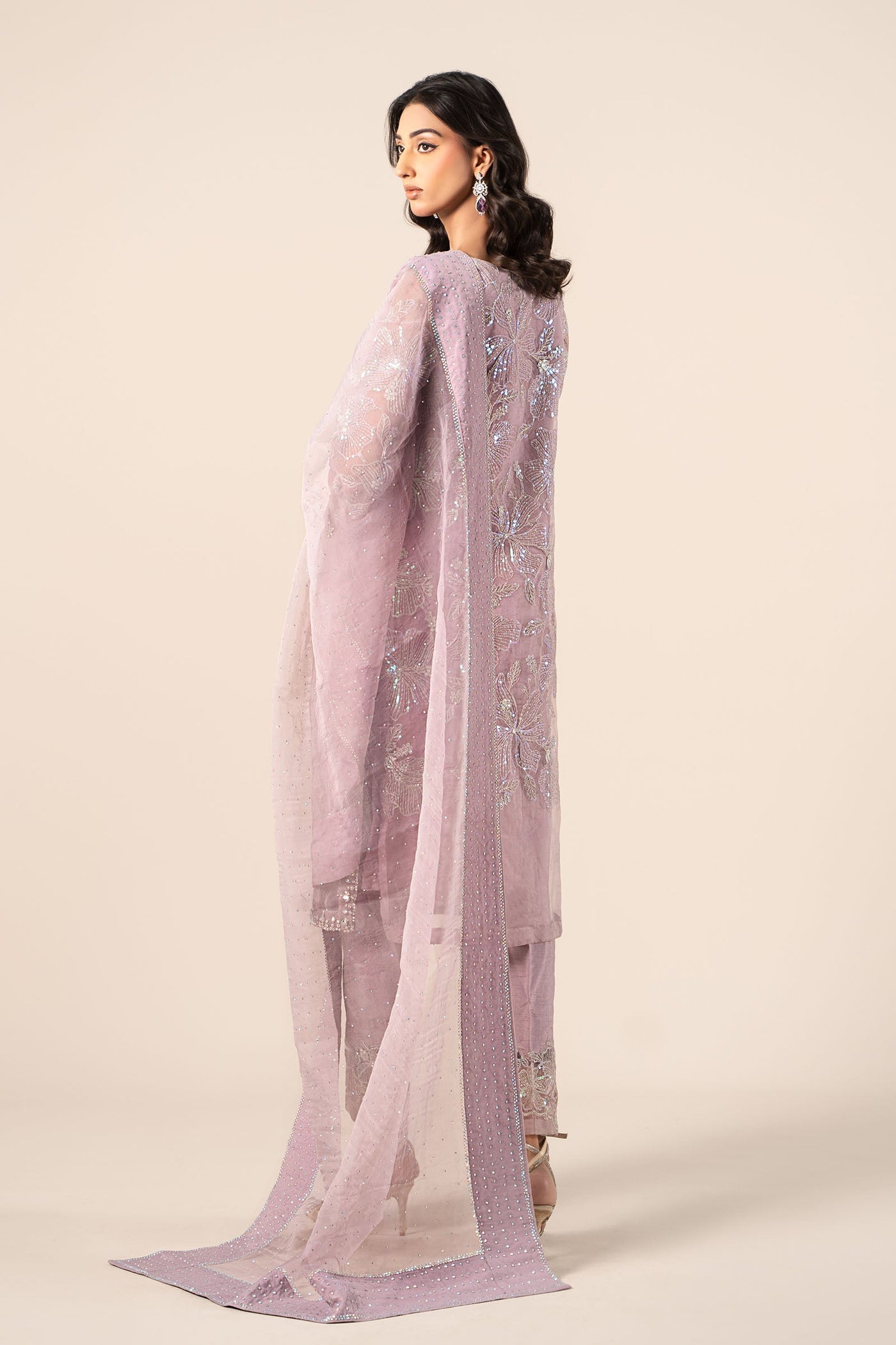 3 Piece Embroidered Organza Suit | SF-EF25-15