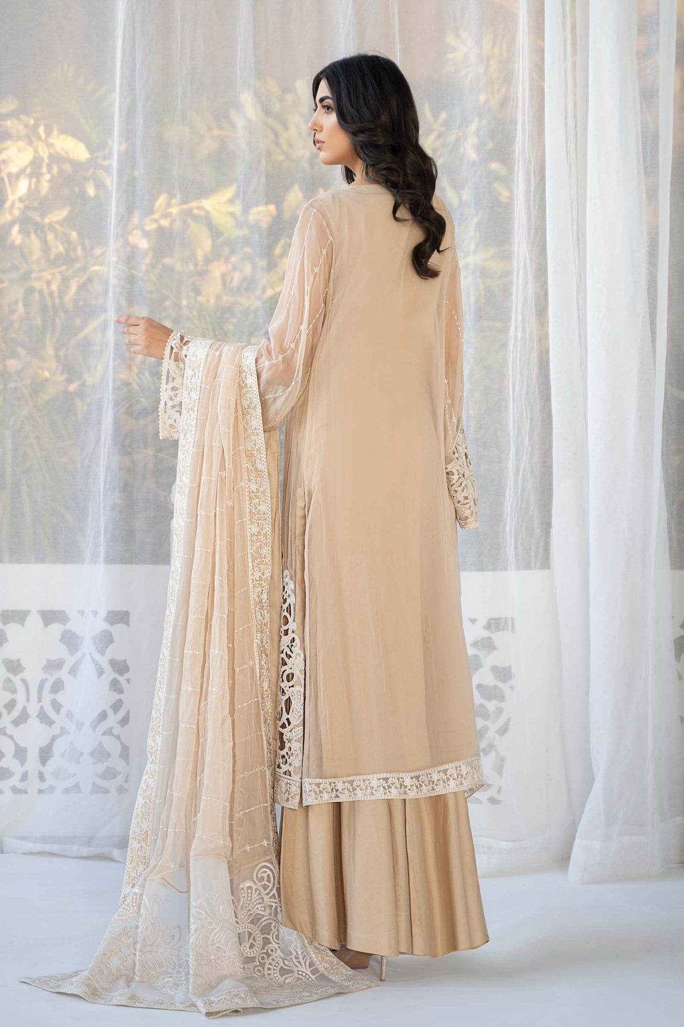 3 Piece Embroidered Chiffon Suit | SF-EF24-67