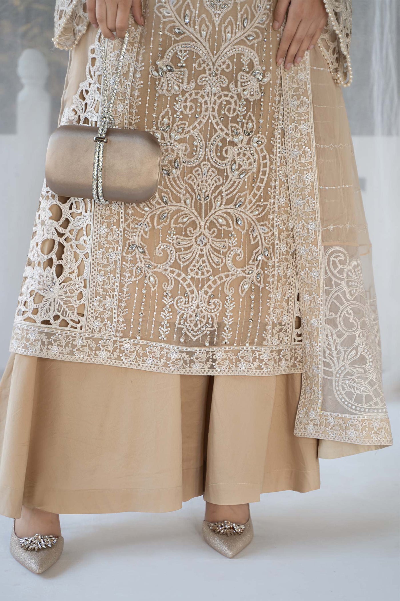 3 Piece Embroidered Chiffon Suit | SF-EF24-67