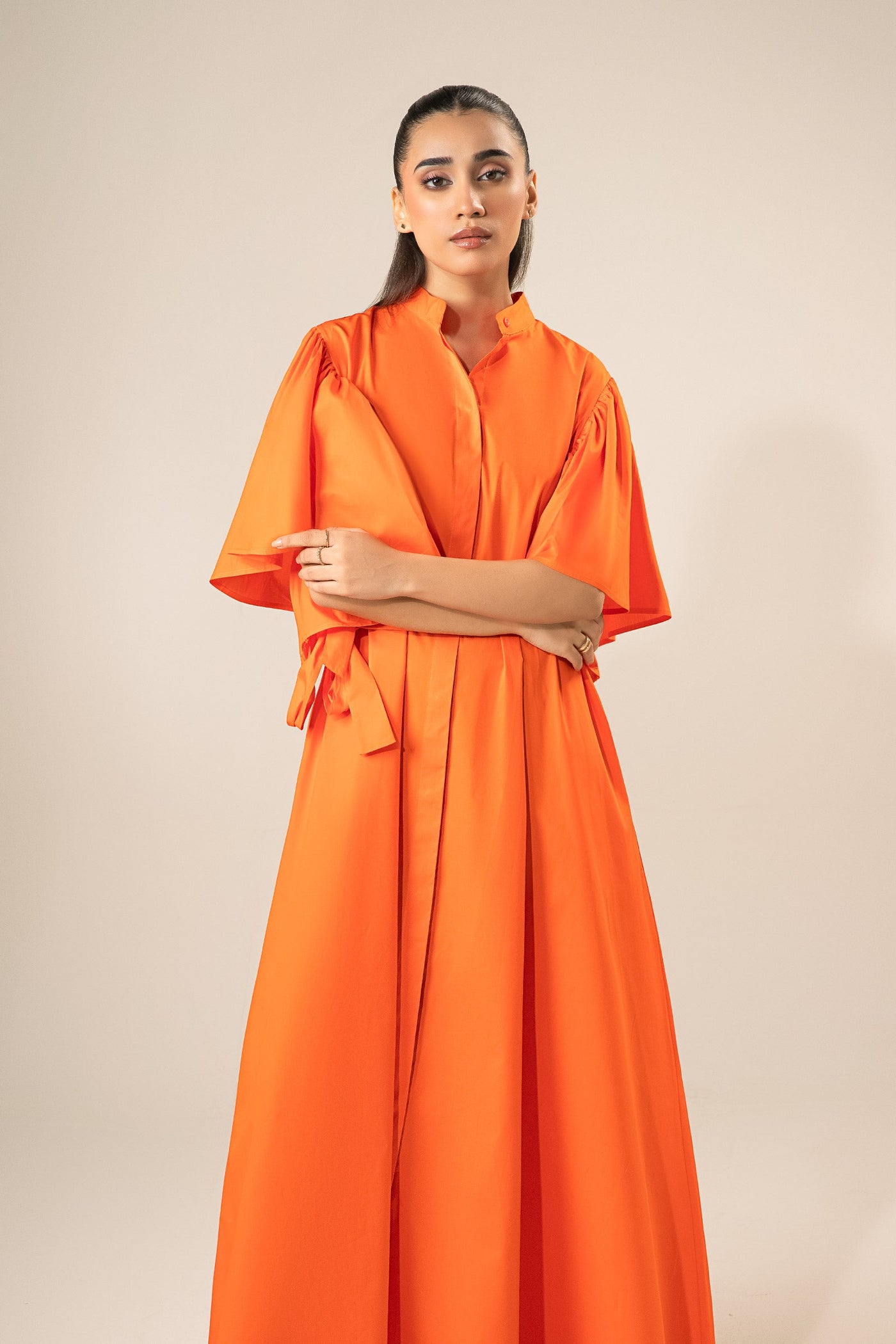 Flutter Sleeve Dress | WEST-S25-13A