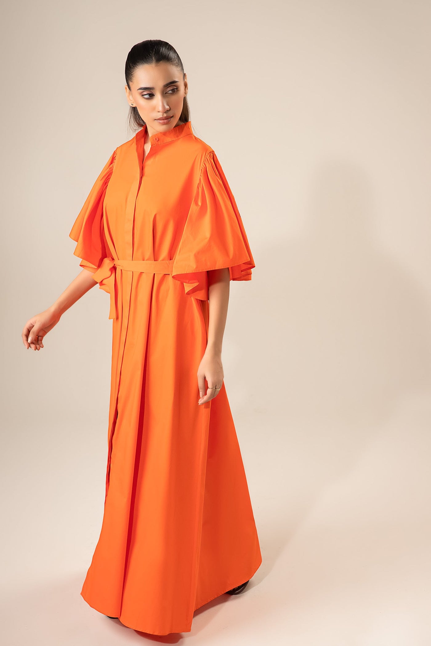 Flutter Sleeve Dress | WEST-S25-13A