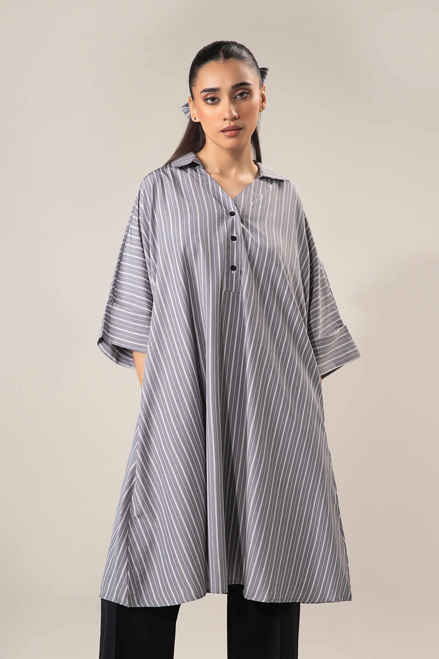 Belt Striped Tunic | WEST-S25-4A