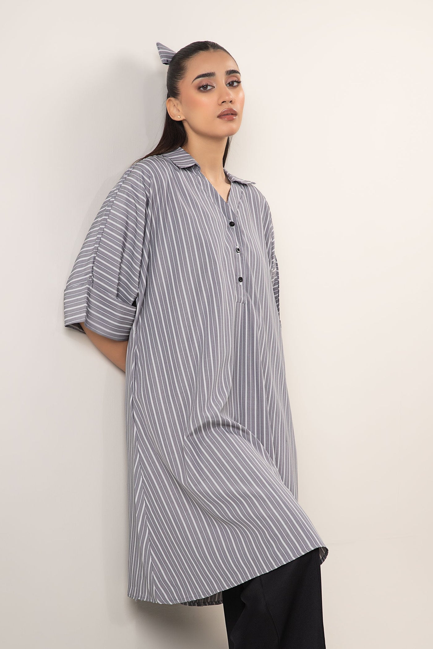 Belt Striped Tunic | WEST-S25-4A