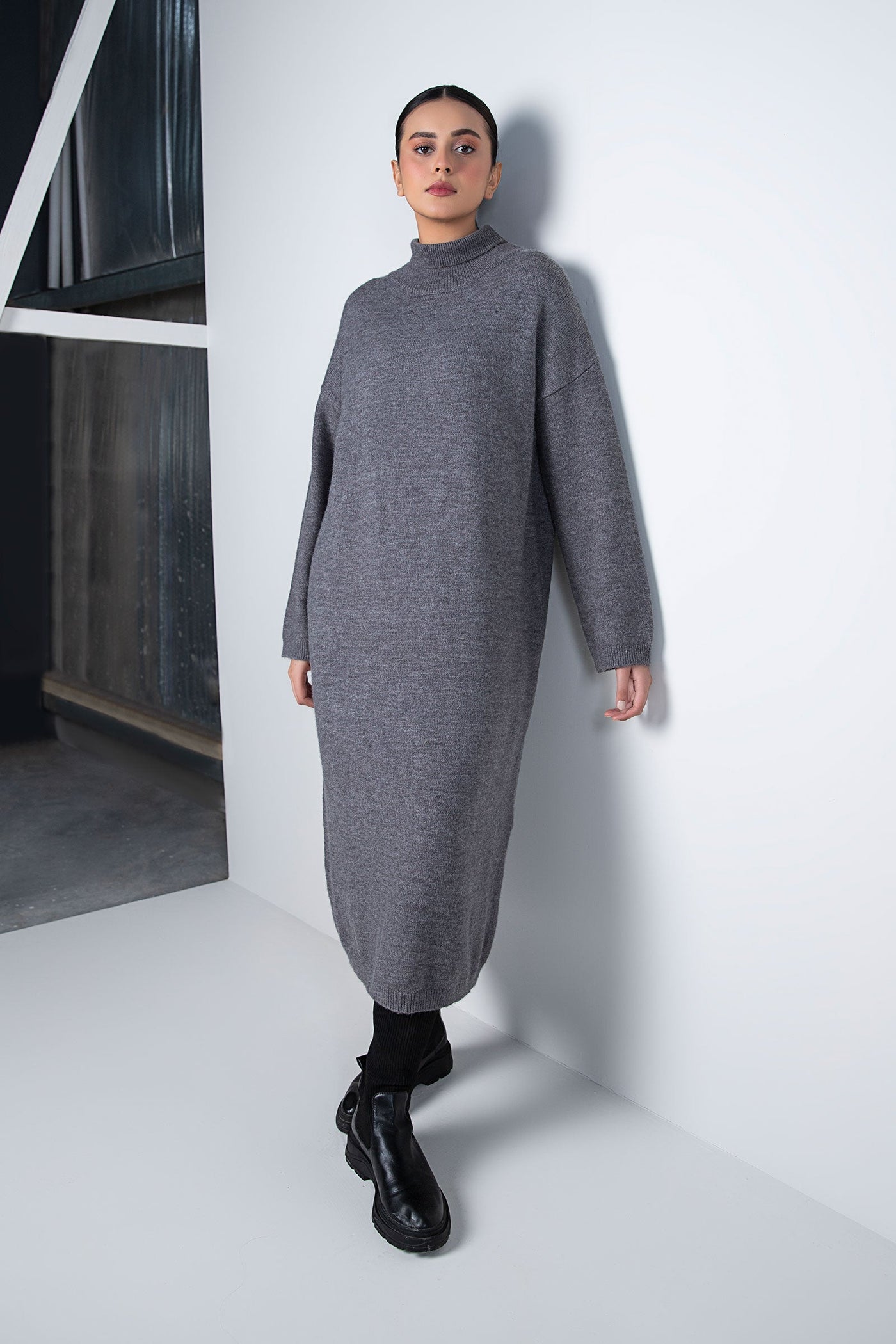 Long Sweater Dress  | WEST-W24-9B