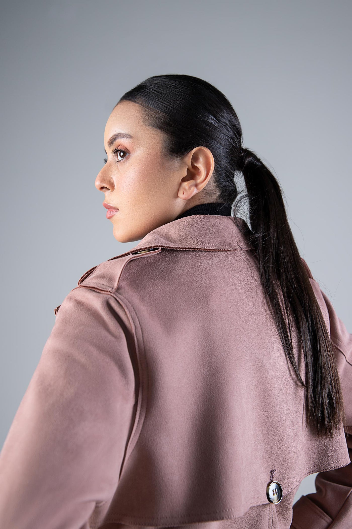 Suede Trench Coat | WEST-W24-28A