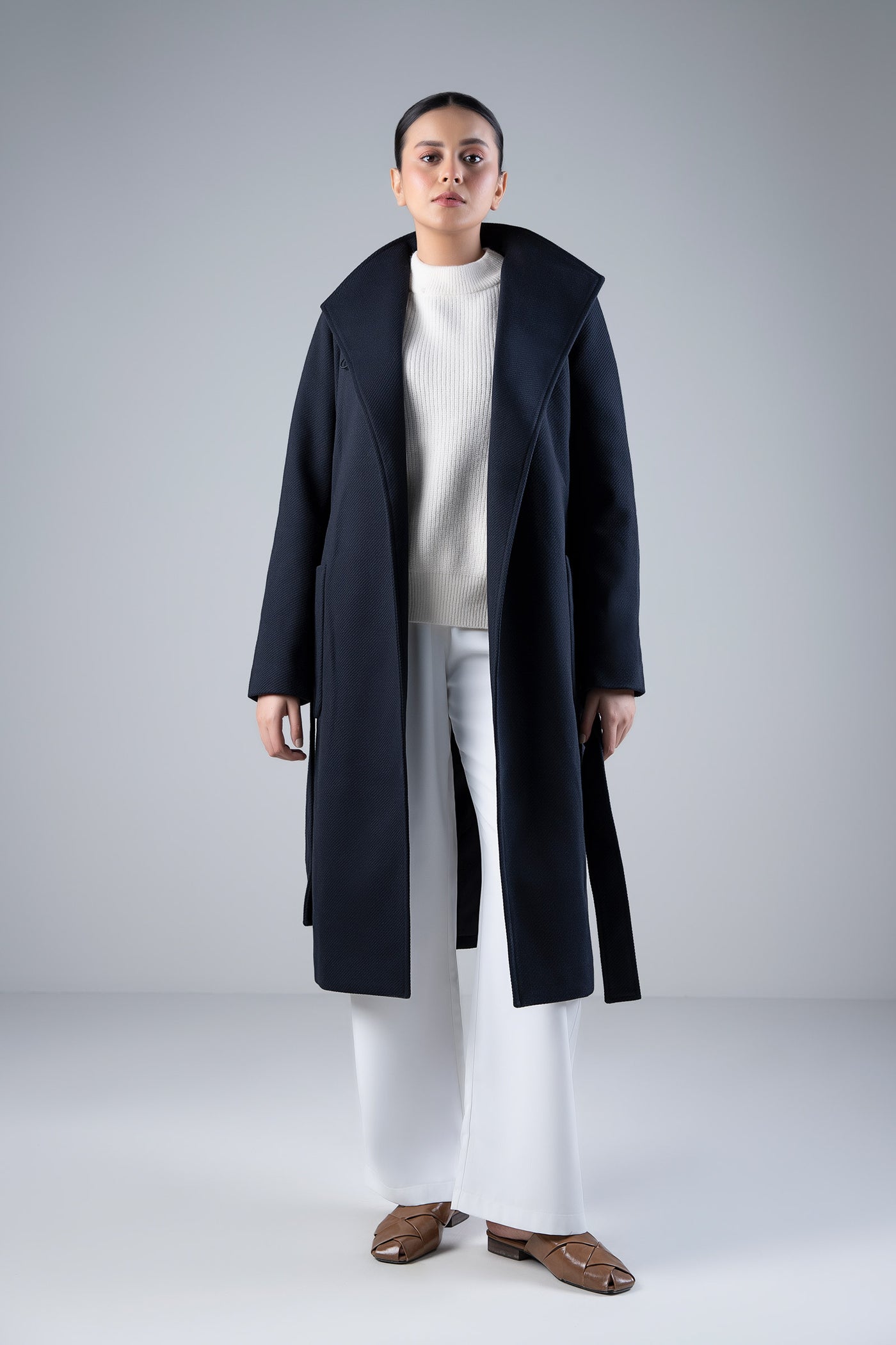 High Collar Coat | WEST-W24-40B