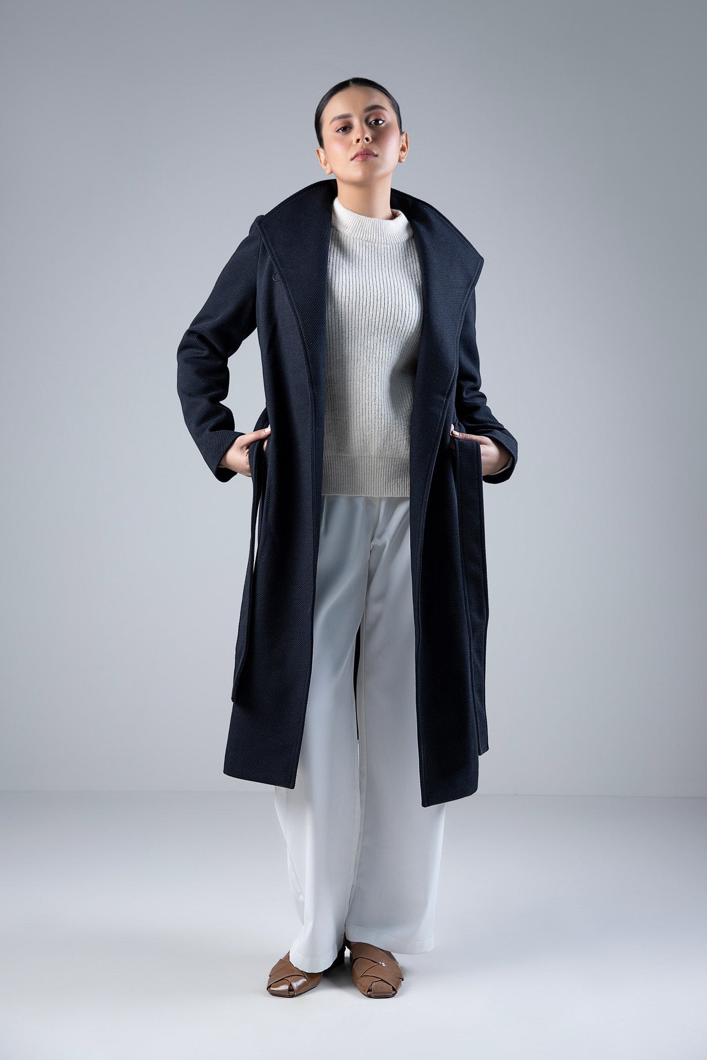 High Collar Coat | WEST-W24-40B