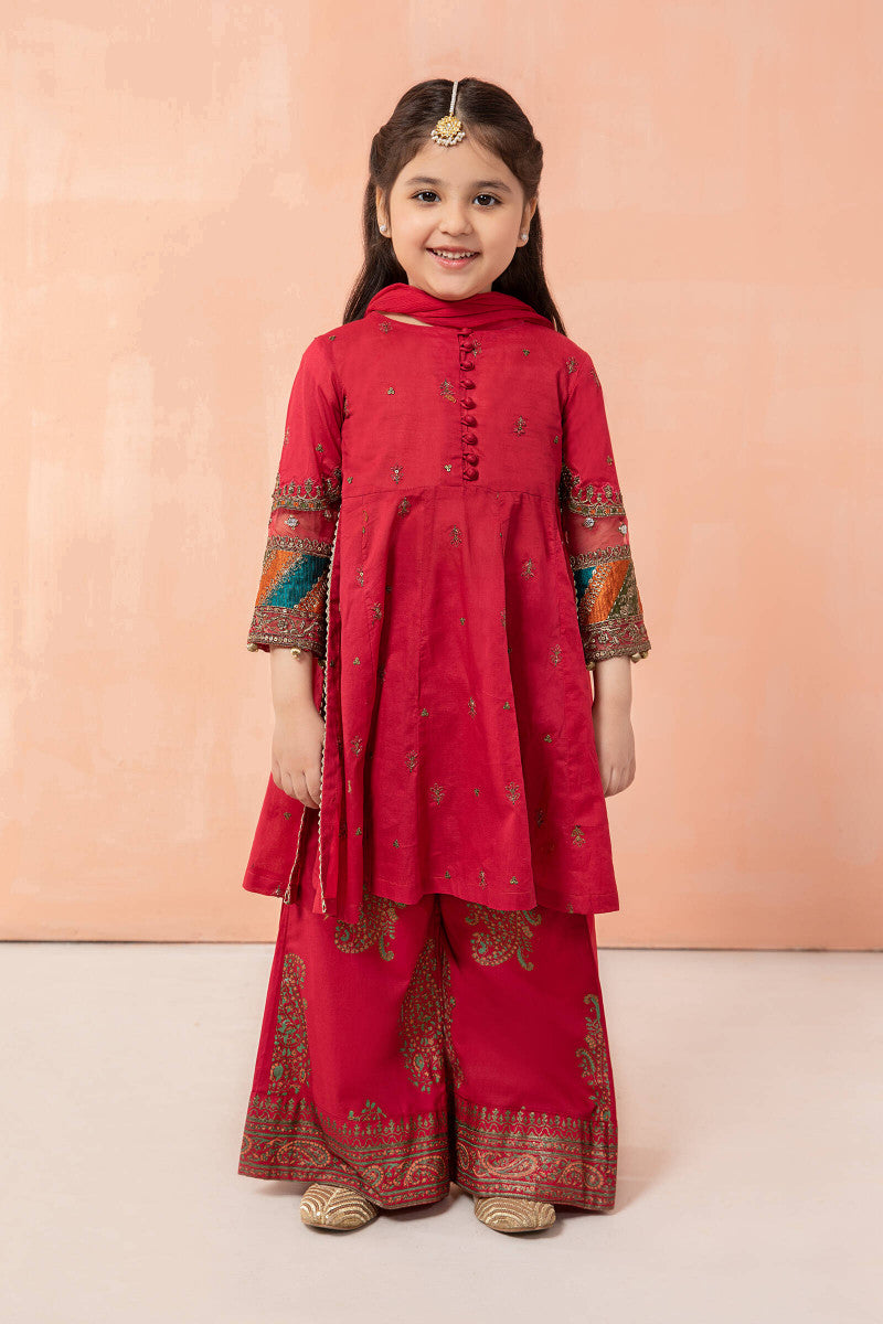 3 Piece Embroidered Lawn Suit | MKD-EF22-29R1