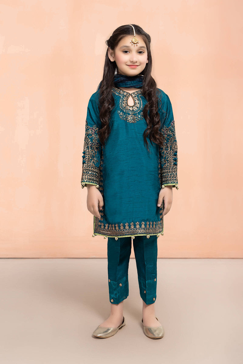 3 Piece Embroidered Lawn Suit | MKS-EF22-30R1