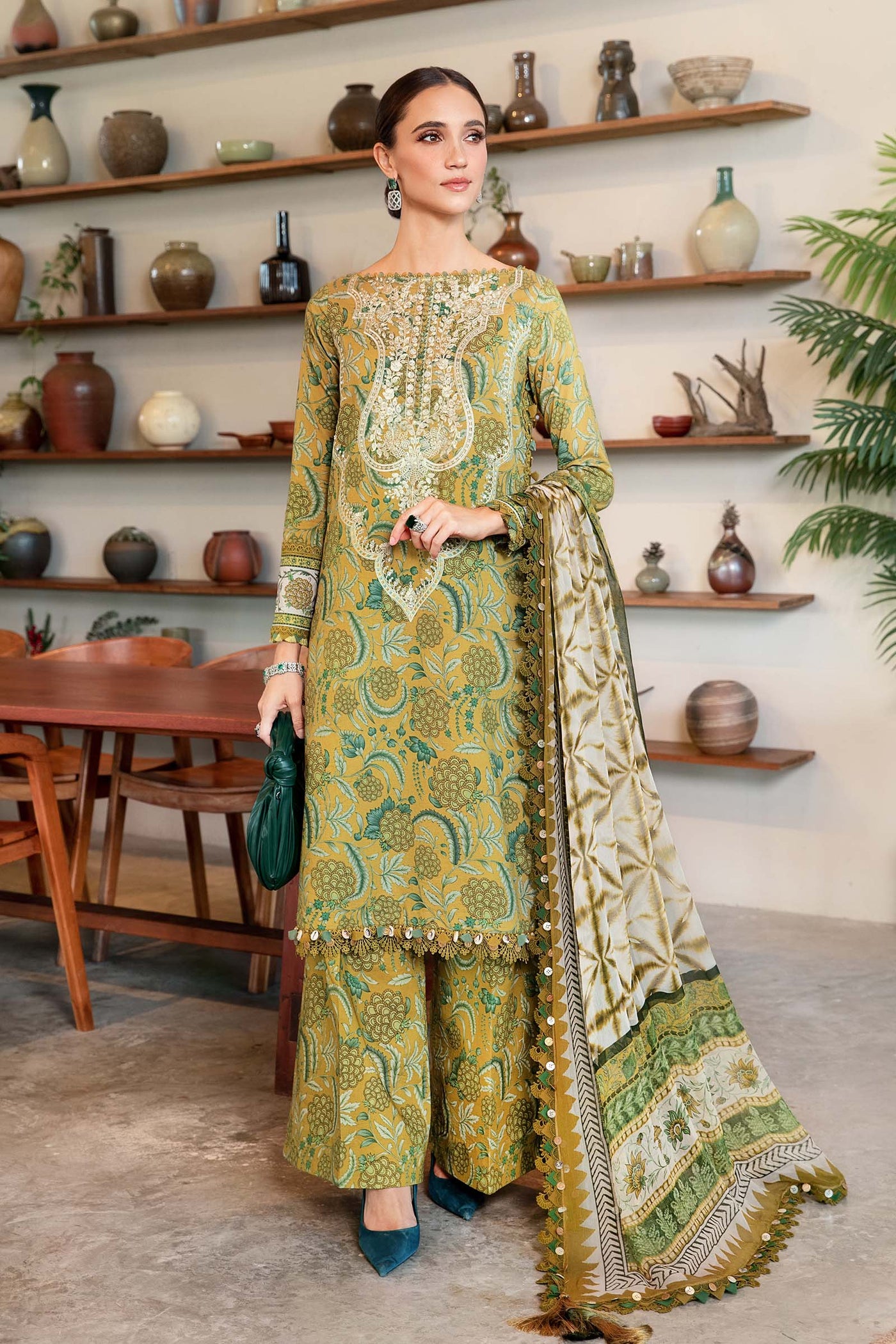 3 Piece Unstitched Printed Lawn Suit | MPT-2513-B