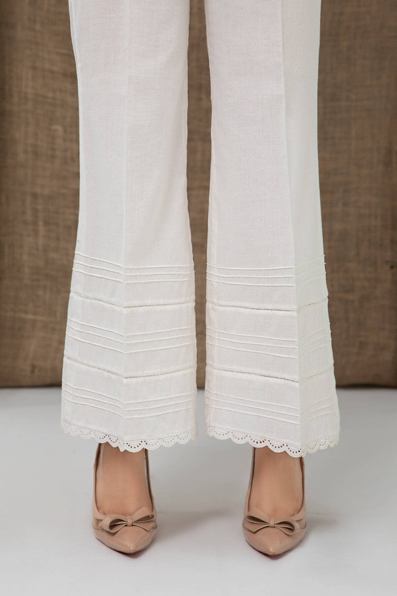 Trouser White MBSS21170A is available in White Color  MariaB  MariaB  Designs PK